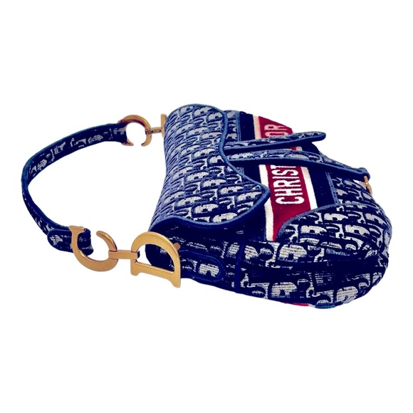 BRAND NEW DIOR Oblique Embroidered Saddle Bag - Picture 6 of 11